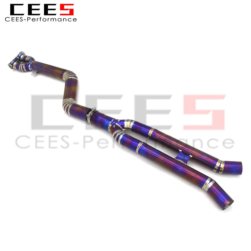 CEES Mid pipe For BMW X3M/X4M F97/F98 3.0T 2019-2023 Titanium Exhaust Pipe Muffler Car Exhaust System