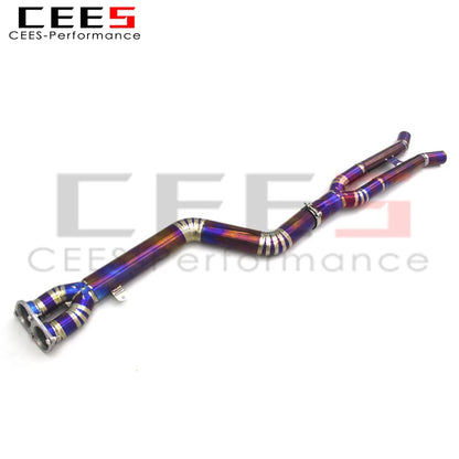 CEES Mid pipe For BMW X3M/X4M F97/F98 3.0T 2019-2023 Titanium Exhaust Pipe Muffler Car Exhaust System