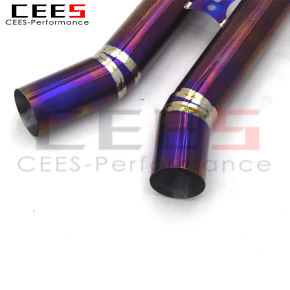 CEES Mid pipe For BMW X3M/X4M F97/F98 3.0T 2019-2023 Titanium Exhaust Pipe Muffler Car Exhaust System