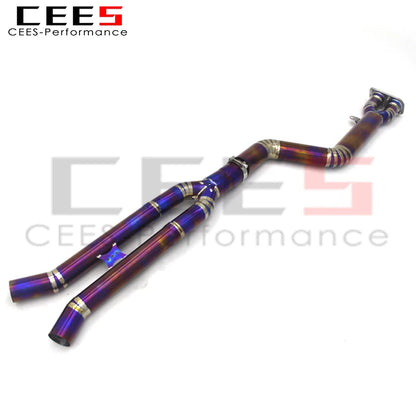 CEES Mid pipe For BMW X3M/X4M F97/F98 3.0T 2019-2023 Titanium Exhaust Pipe Muffler Car Exhaust System