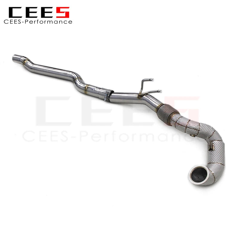 CEES Newly upgraded High Quality Exhaust Downpipe For Audi TT 2.0T 2017-2023 Stainless Steel Catless Downpipe Car Exhaust pipes