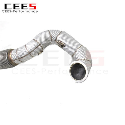 CEES Newly upgraded High Quality Exhaust Downpipe For Audi TT 2.0T 2017-2023 Stainless Steel Catless Downpipe Car Exhaust pipes