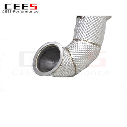 CEES Newly upgraded High Quality Exhaust Downpipe For Audi TT 2.0T 2017-2023 Stainless Steel Catless Downpipe Car Exhaust pipes