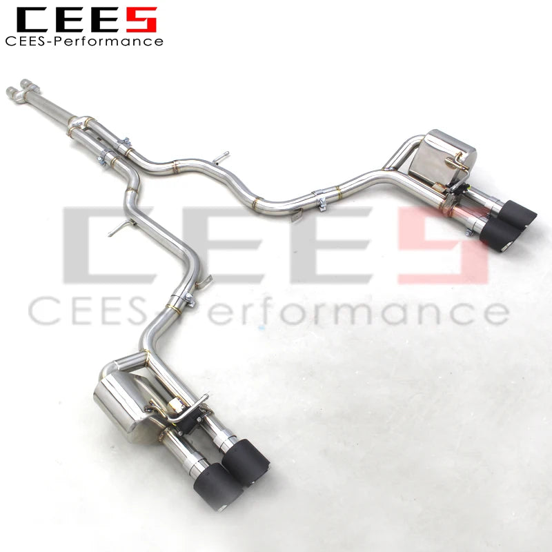 CEES Performance Catback Exhaust Pipes For Porsche Panamera S 3.0T 970 2014-2016 Racing exhaust system with valve