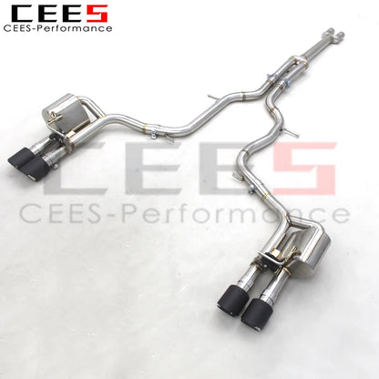 CEES Performance Catback Exhaust Pipes For Porsche Panamera S 3.0T 970 2014-2016 Racing exhaust system with valve