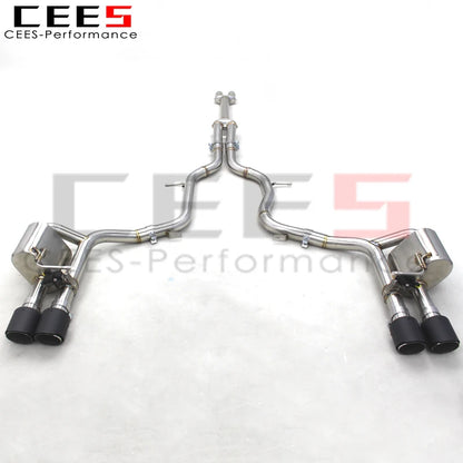 CEES Performance Catback Exhaust Pipes For Porsche Panamera S 3.0T 970 2014-2016 Racing exhaust system with valve