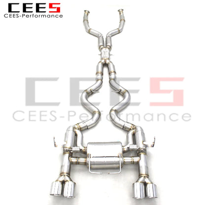 CEES Performance Catback For BMW M3 E90/E92/E93 4.0L 2008-2013  Exhaust Pipe Muffler Racing Valved Exhaust Systems