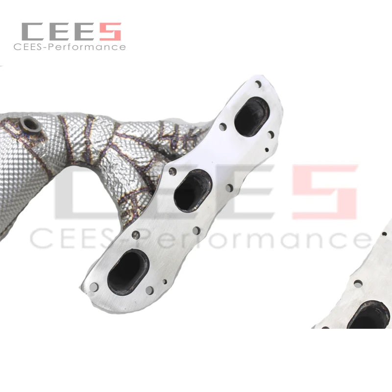 CEES Performance Engine  Exhaust t Header manifold For PORSCHE 911 991/991.1 3.8 Carrera 2011- Downpipe with catal