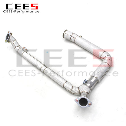 CEES Performance Exhasut Downpipe For PORSCHE 718 Boxster/Cayman 2.5T 2016-2023 304Stainless Steel Car Exhaust Downpipe Systems