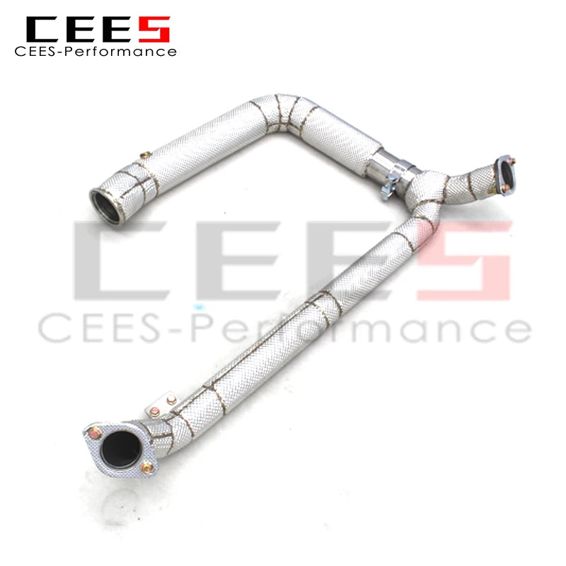 CEES Performance Exhasut Downpipe For PORSCHE 718 Boxster/Cayman 2.5T 2016-2023 304Stainless Steel Car Exhaust Downpipe Systems