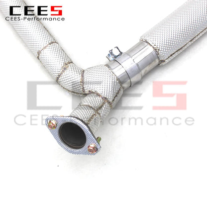 CEES Performance Exhasut Downpipe For PORSCHE 718 Boxster/Cayman 2.5T 2016-2023 304Stainless Steel Car Exhaust Downpipe Systems