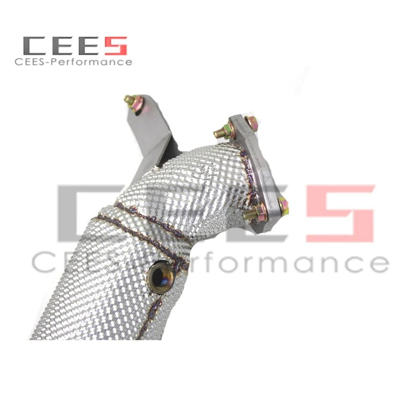 CEES Performance Exhaust Downpipe Exhaust Pipe For Porsche Macan 2.0T 2021-2023 Stainless Steel Catless downpipe with OPF