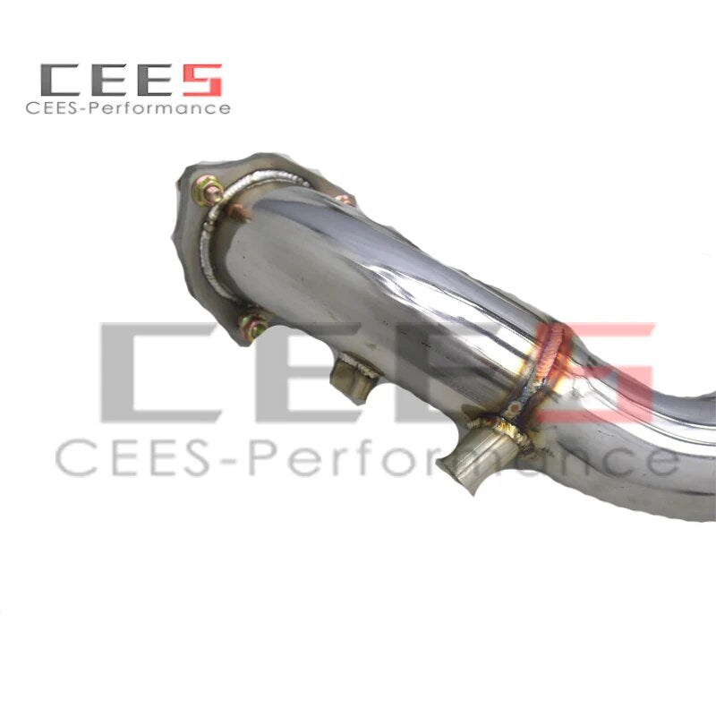 CEES Performance Exhaust Downpipe Exhaust Pipe For Porsche Macan 2.0T 2021-2023 Stainless Steel Catless downpipe with OPF