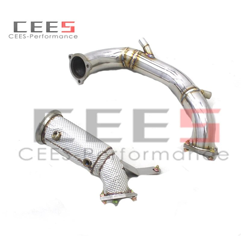 CEES Performance Exhaust Downpipe Exhaust Pipe For Porsche Macan 2.0T 2021-2023 Stainless Steel Catless downpipe with OPF