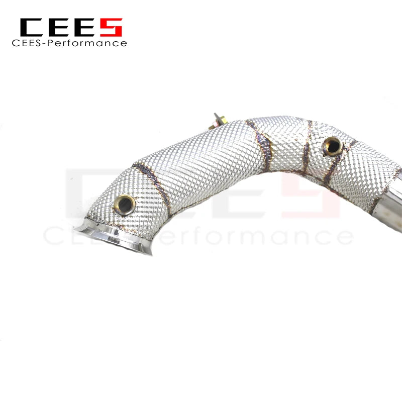 CEES Performance Exhaust system With Heat Shield Catless Downpipe For Mercedes-Benz E63 AMG W213 4.0TT 2016-2023