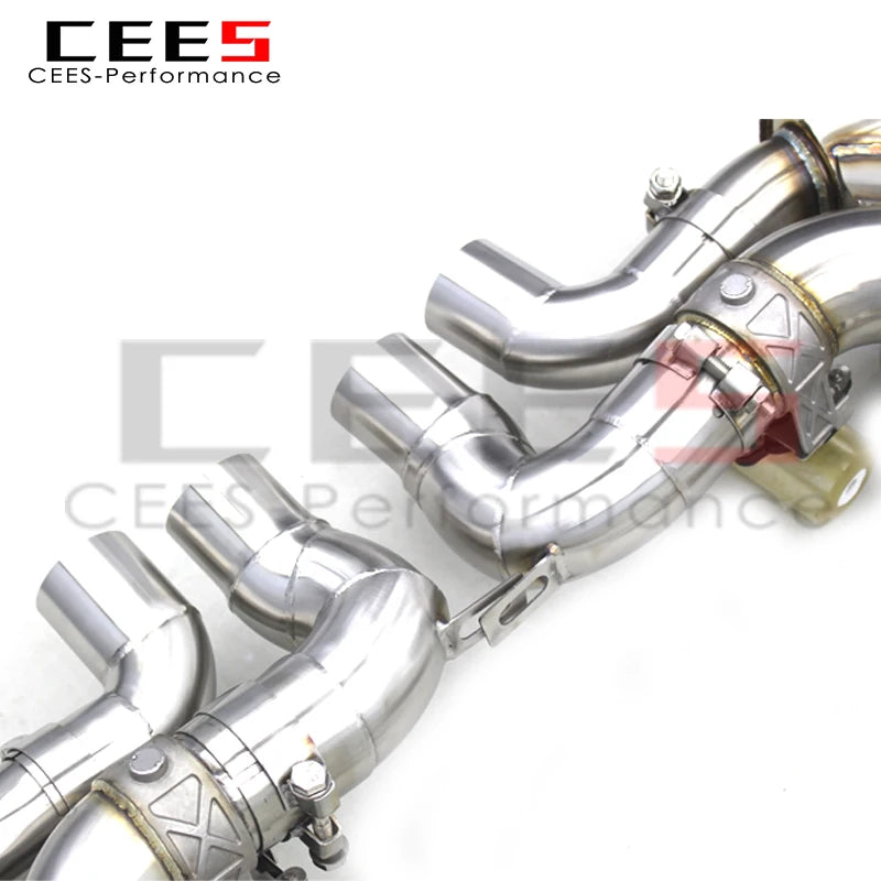 CEES Performance Full Exhaust System Downpipe for Chevrolet CORVETTE C8 Z06 2019-2023 Stainless Steel Escape Z06 Exhaust