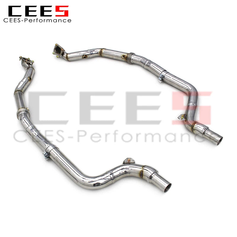 CEES Performance Race Downpipe For Dodge Challenger 3.6L 2015-2023 Car Exhaust pipe Stainless Steel Downpipe without cat