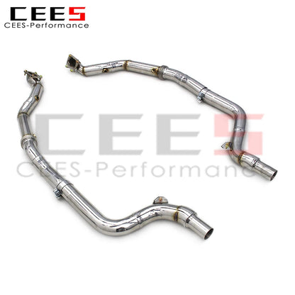 CEES Performance Race Downpipe For Dodge Challenger 3.6L 2015-2023 Car Exhaust pipe Stainless Steel Downpipe without cat