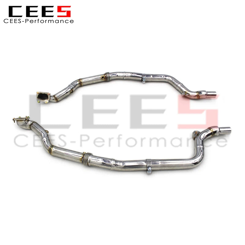 CEES Performance Race Downpipe For Dodge Challenger 3.6L 2015-2023 Car Exhaust pipe Stainless Steel Downpipe without cat