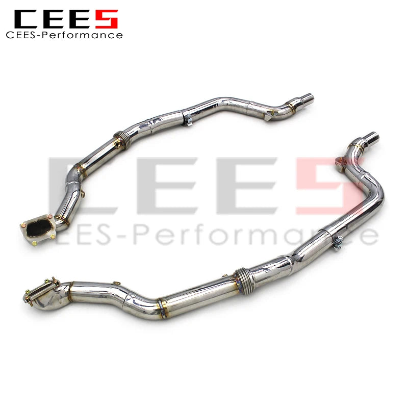 CEES Performance Race Downpipe For Dodge Challenger 3.6L 2015-2023 Car Exhaust pipe Stainless Steel Downpipe without cat