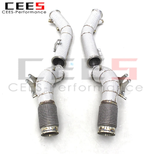 CEES Performance Stainless Steel 3.0t MC20 Downpipe For Maserati Exhaust System Factory competitive Exhaust pipe
