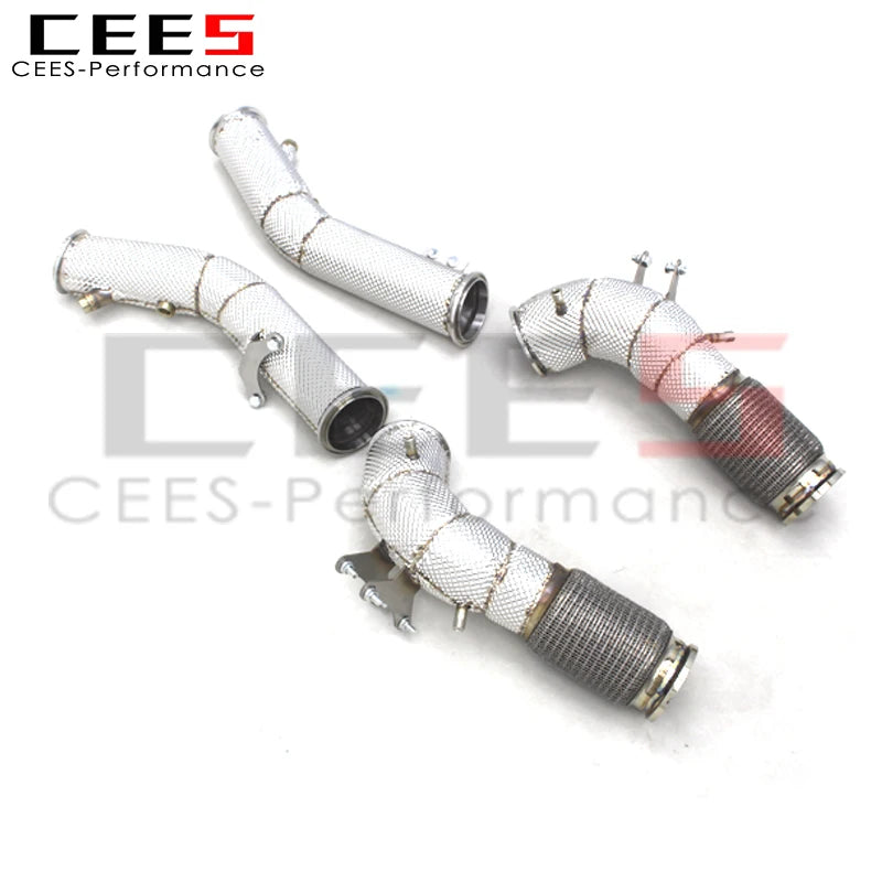 CEES Performance Stainless Steel 3.0t MC20 Downpipe For Maserati Exhaust System Factory competitive Exhaust pipe