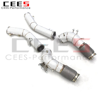 CEES Performance Stainless Steel 3.0t MC20 Downpipe For Maserati Exhaust System Factory competitive Exhaust pipe