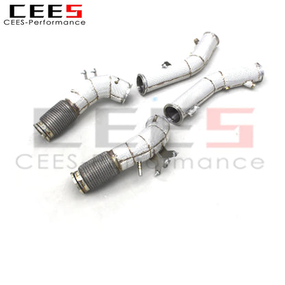 CEES Performance Stainless Steel 3.0t MC20 Downpipe For Maserati Exhaust System Factory competitive Exhaust pipe