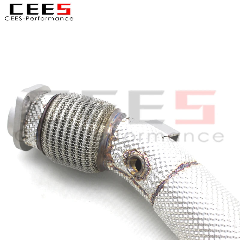 CEES Performance Stainless Steel Exhaust Pipe Competition Downpipe For BMW X3M/X4M F97/F98 3.0T 2019-2023 Exhaust Downpipe