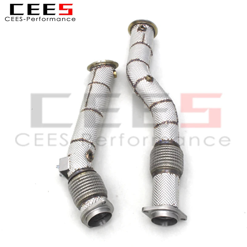 CEES Performance Stainless Steel Exhaust Pipe Competition Downpipe For BMW X3M/X4M F97/F98 3.0T 2019-2023 Exhaust Downpipe