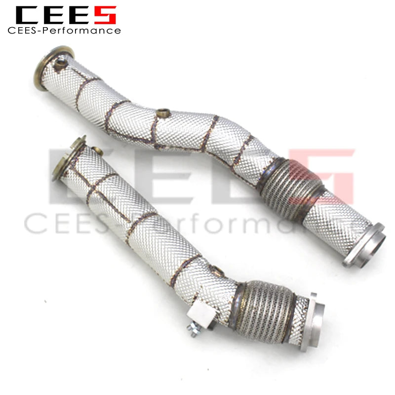 CEES Performance Stainless Steel Exhaust Pipe Competition Downpipe For BMW X3M/X4M F97/F98 3.0T 2019-2023 Exhaust Downpipe