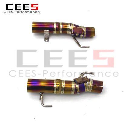 CEES Performance Super Car Sound Titanium Exhaust Pipes For Ferrari SF90 3.9T V8 2019-2023 Racing car Catback Exhaust