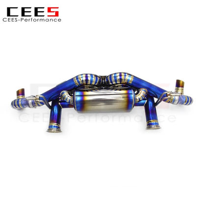 CEES Performance Titanium Catback Exhaust Systems For Audi R8 V8/V10 4.2/5.2 2008-2016 Racing Exhaust Pipe Muffler Escape Pipes