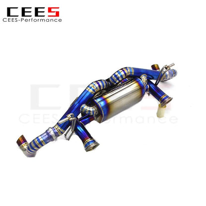 CEES Performance Titanium Catback Exhaust Systems For Audi R8 V8/V10 4.2/5.2 2008-2016 Racing Exhaust Pipe Muffler Escape Pipes