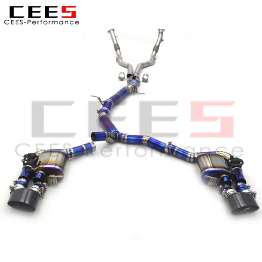 CEES Performance Titanium Catback Exhaust Systems For Audi RS4/RS5 B9/B9.5 2.9T 2017-2023 Racing Car Escape Exhaust Pipe Muffler