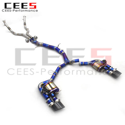 CEES Performance Titanium Catback Exhaust Systems For Audi RS4/RS5 B9/B9.5 2.9T 2017-2023 Racing Car Escape Exhaust Pipe Muffler