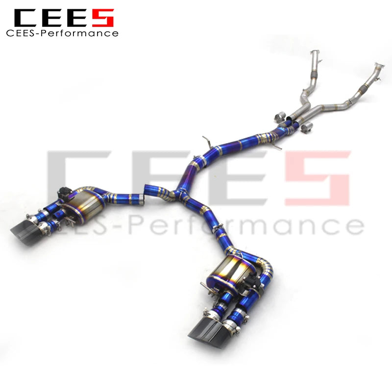 CEES Performance Titanium Catback Exhaust Systems For Audi RS4/RS5 B9/B9.5 2.9T 2017-2023 Racing Car Escape Exhaust Pipe Muffler