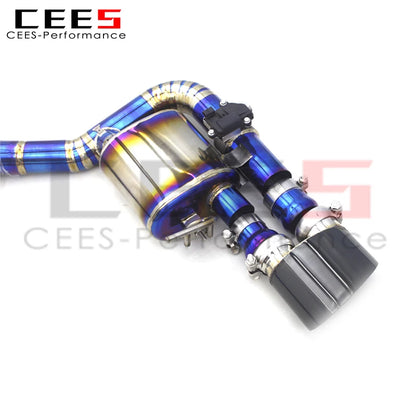 CEES Performance Titanium Catback Exhaust Systems For Audi RS4/RS5 B9/B9.5 2.9T 2017-2023 Racing Car Escape Exhaust Pipe Muffler