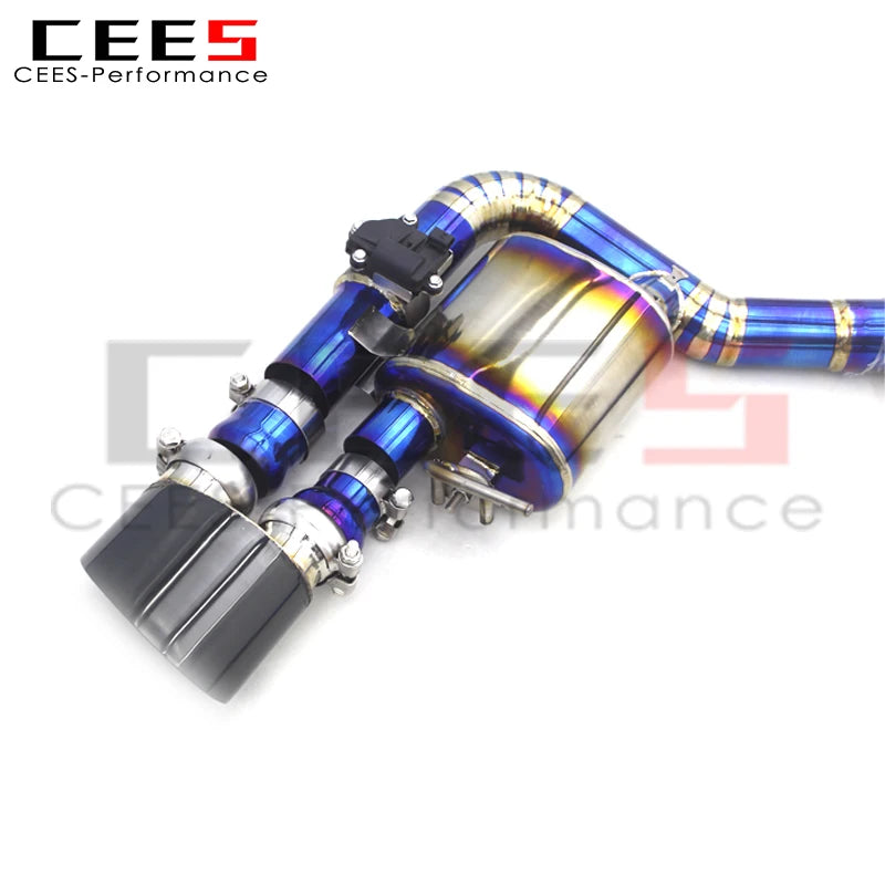 CEES Performance Titanium Catback Exhaust Systems For Audi RS4/RS5 B9/B9.5 2.9T 2017-2023 Racing Car Escape Exhaust Pipe Muffler