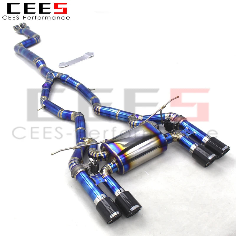 CEES Performance Titanium Catback Exhaust systems For BMW M3/M4 F80/F82 3.0T 2015-2019 escape With valve muffler exhaust