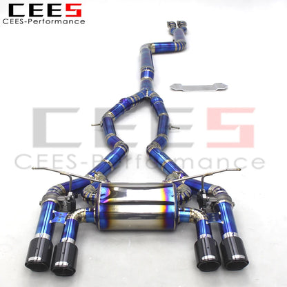 CEES Performance Titanium Catback Exhaust systems For BMW M3/M4 F80/F82 3.0T 2015-2019 escape With valve muffler exhaust