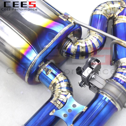 CEES Performance Titanium Catback Exhaust systems For BMW M3/M4 F80/F82 3.0T 2015-2019 escape With valve muffler exhaust