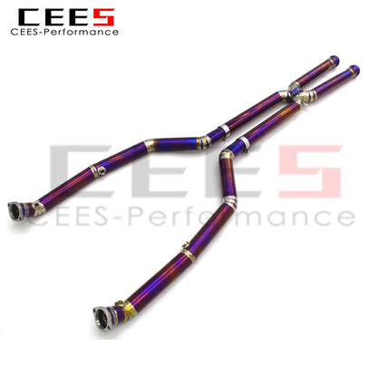 CEES Performance Titanium Equal length Mid pipe For BMW M3 E90/E92/E93 4.0L 2007-2013 Boska Exhaust Pipe Car Exhaust System