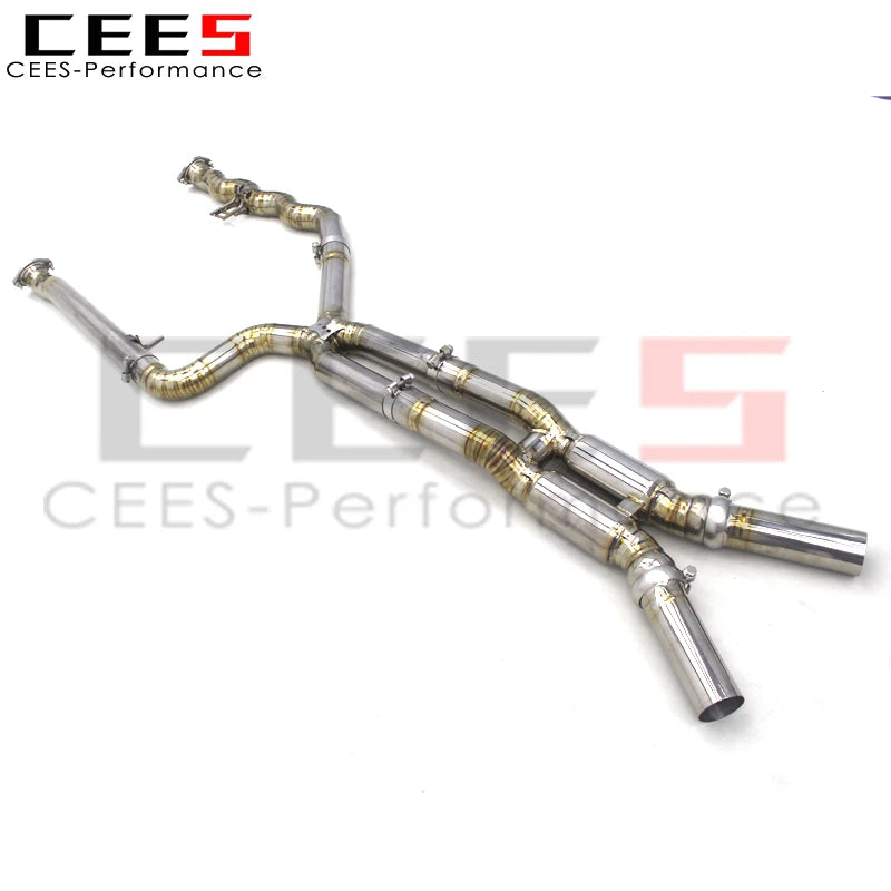 CEES Performance Titanium Exhaust Mid pipe X Mid Pipe With resonator For BMW M3/M4 G80/G82 3.0T 2020-2025