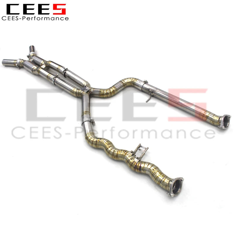 CEES Performance Titanium Exhaust Mid pipe X Mid Pipe With resonator For BMW M3/M4 G80/G82 3.0T 2020-2025