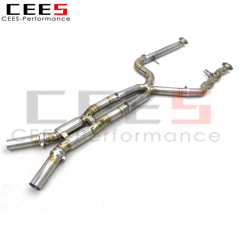 CEES Performance Titanium Exhaust Mid pipe X Mid Pipe With resonator For BMW M3/M4 G80/G82 3.0T 2020-2025