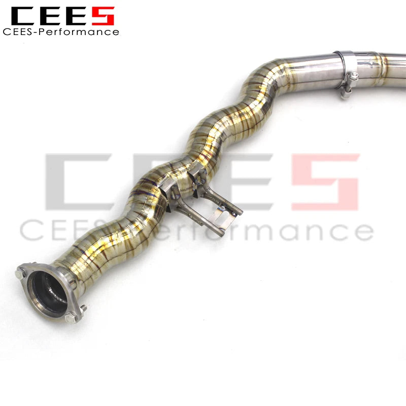 CEES Performance Titanium Exhaust Mid pipe X Mid Pipe With resonator For BMW M3/M4 G80/G82 3.0T 2020-2025