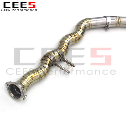 CEES Performance Titanium Exhaust Mid pipe X Mid Pipe With resonator For BMW M3/M4 G80/G82 3.0T 2020-2025