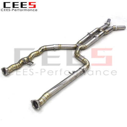 CEES Performance Titanium Exhaust Mid pipe X Mid Pipe With resonator For BMW M3/M4 G80/G82 3.0T 2020-2025