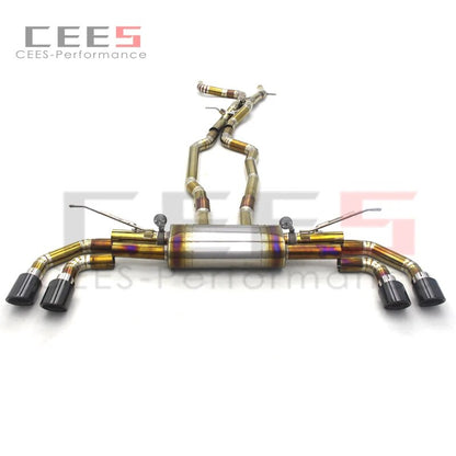 CEES Performance Titanium Full set Valvetronic Catback Exhaust System For Porsche Cayenne 957 3.6/4.8T 2006-2010Exhaust Downpipe